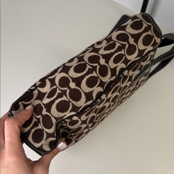 Coach vintage Signature Wool Tote E0J-8131 rare handbag purse top handle logo - Picture 8 of 14